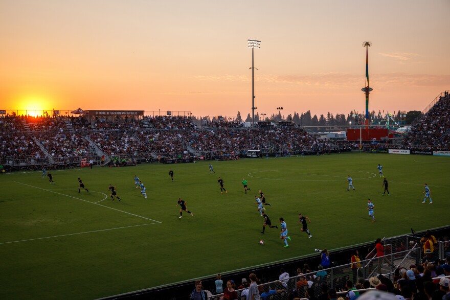 A sellout crowd enjoyed the Sporting Kansas City and Sacramento Republic FC US Open semifinal game.