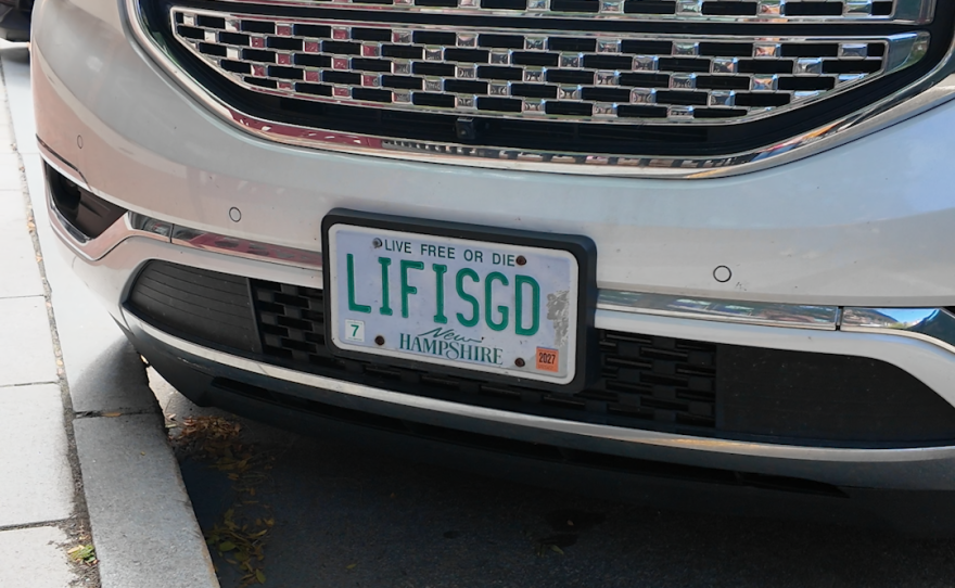 Vanity plates are all over New Hampshire.