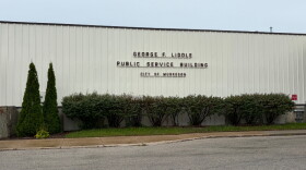 Exterior of Muskegon's Public Service Building.