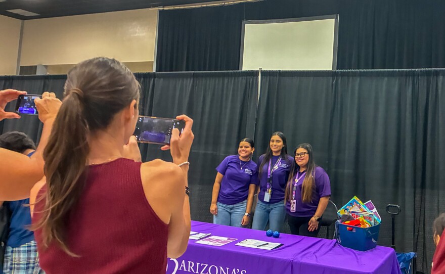Arizona's Children Association was one of various nonprofits tabling at the Back to School Rodeo.