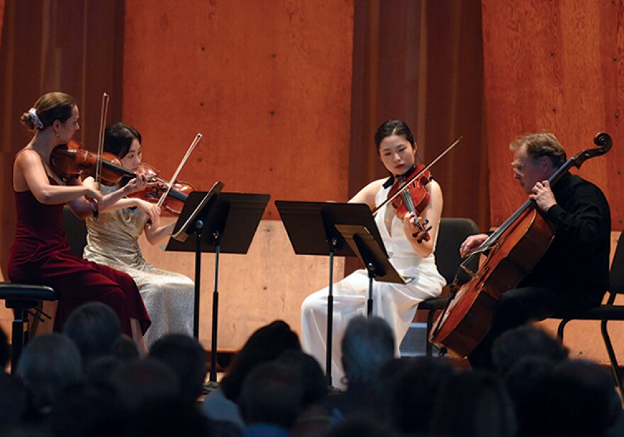 Musicians from Marlboro: Maria Ioudenitch and Claire Bourg, violin; Beth Guterman Chu and Hayang Park, viola; Christoph Richter, cello.