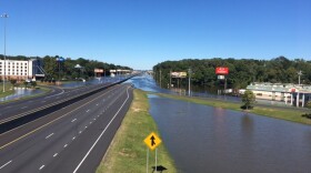 File photo of a view of flooded I-95 after Hurricane Matthew. 