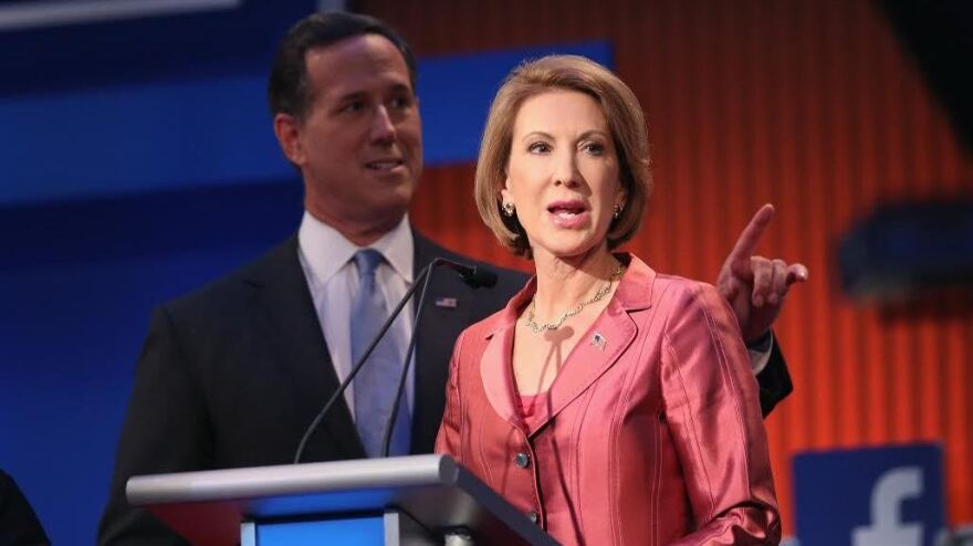 Businesswoman Carly Fiorina was an apparent standout from the earlier candidate debate. While she did not have a chance onstage with Trump, her question for him was perhaps the best of either session.