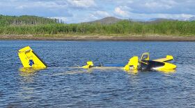 An Alaska Division of Forestry plane crashed in Aniak on May 28. Local residents helped the pilot and three passengers to shore.