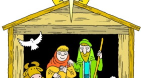 The Animals at the Manger