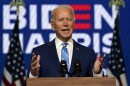 Democratic presidential candidate former Vice President Joe Biden speaks, Wednesday, Nov. 4, 2020, in Wilmington, Del.