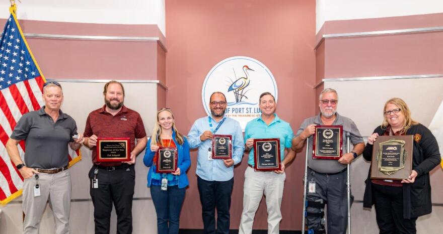 Winners from PSL who were honored at American Public Works Association’s Florida Public Works Expo in Tampa