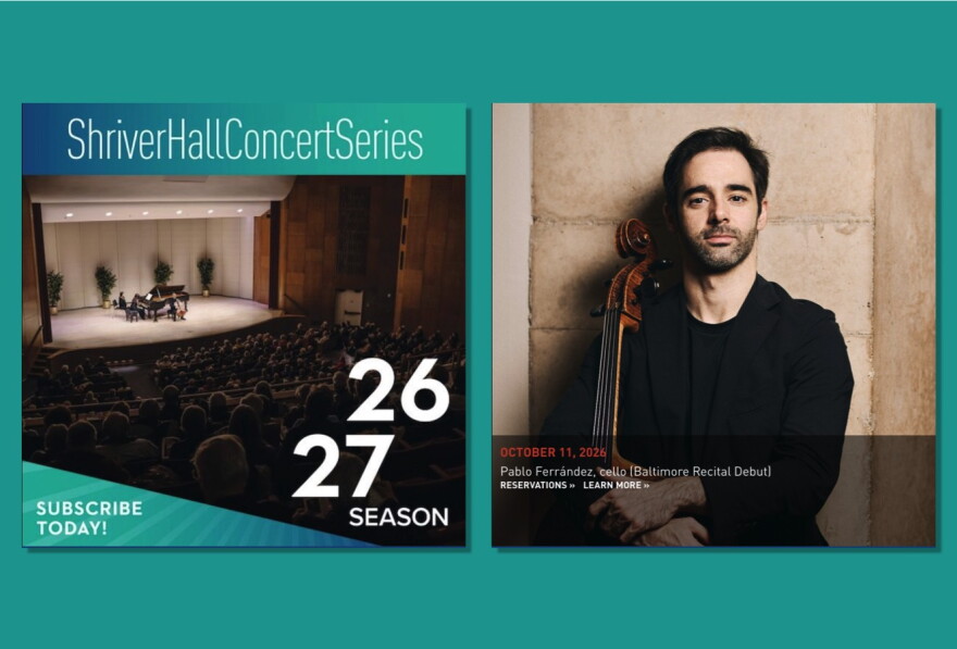 Shriver's 61st season opens with Spanish cellist Pablo Ferrández