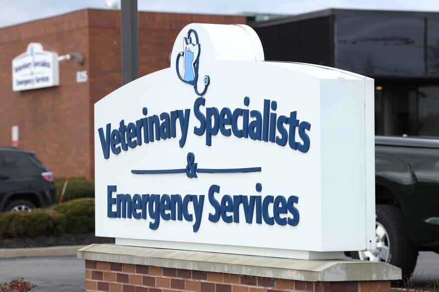 Veterinary Specialists and Emergency Service at 825 White Spruce Blvd across from the MCC campus.