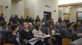 The town council meeting was well attended, largely for the public comment portion in support of a fire station work session.