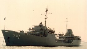 USS Patapsco  off shore of Cua Viet, 1967