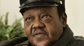 Rock and roll legend Fats Domino waits to appear on the NBC "Today" television show in New York, Friday Nov. 9, 2007. (AP Photo/Richard Drew)