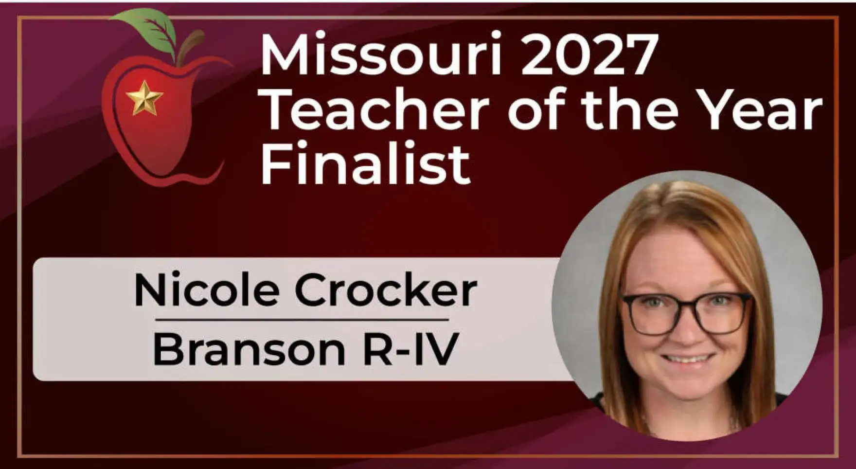 Branson educator, finalist for Missouri Teacher of the Year.