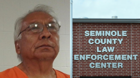 Jimcy McGirt's headshot for Aug. 31 2024 and the Seminole County Jail