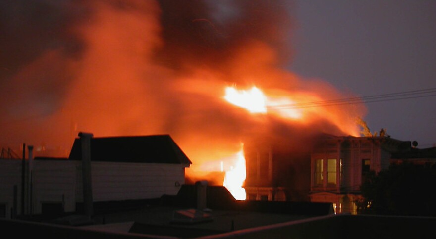 A San Francisco house fire
