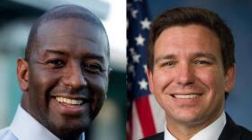 Andrew Gillum and Ron DeSantis.