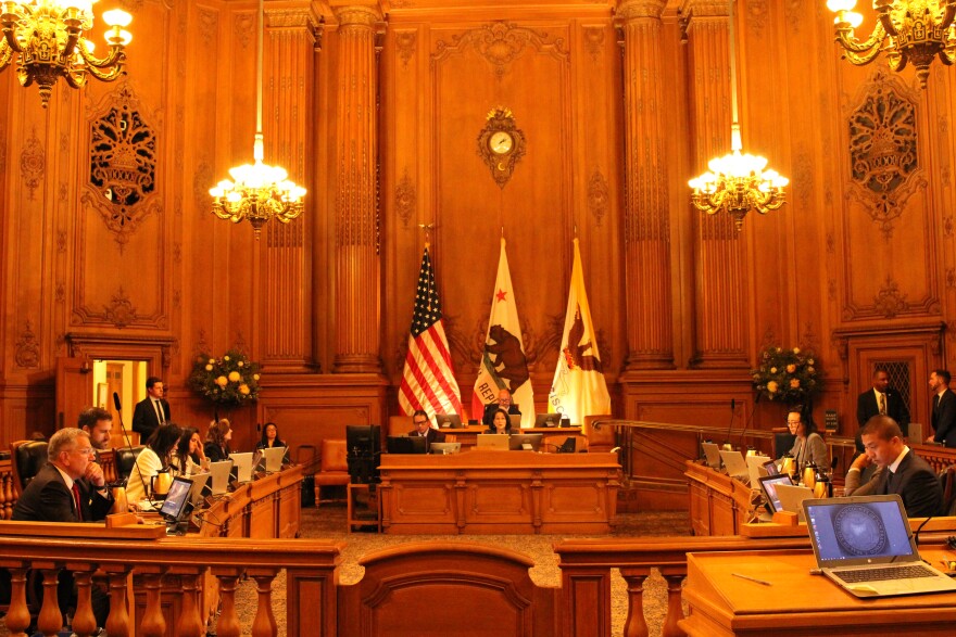 The Board of Supervisors during Tuesday's meeting
