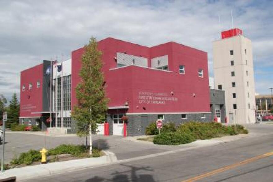 The City of Fairbanks Fire Department building is shown.