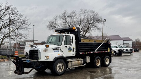 A Louisville salt truck
