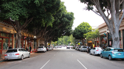 Downtown San Luis Obispo, near Higuera and Chorro Streets.