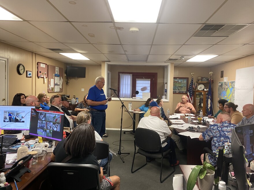 Burgin residents packed city hall for a council meeting to voice opposition to a plan to annex Mercer County land for a data center project.