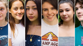 teenage hosts of the kids these days podcast
