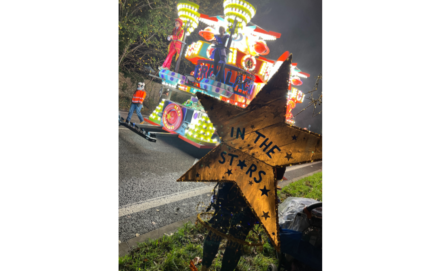 Glastonbury Carnival participants revel in the festivities