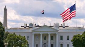 The White House is seen with American flags flying, Tuesday, Aug. 26, 2025, in Washington. (Jacquelyn Martin/AP)