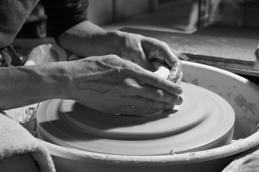 “Good pots require the ardor of vocation and the devotion of a lifetime.” Tetsuya Otani at the potter's wheel