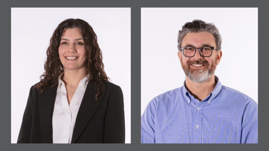 Jessica Brown and Justin Booth.