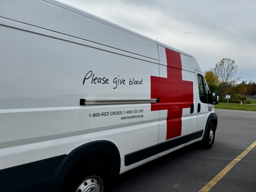 An American Red Cross vehicle