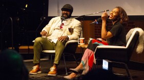 Jazz singer Gregory Porter and NPR's Audie Cornish at a live interview at NPR Headquarters in Washington, D.C. on June 27, 2018