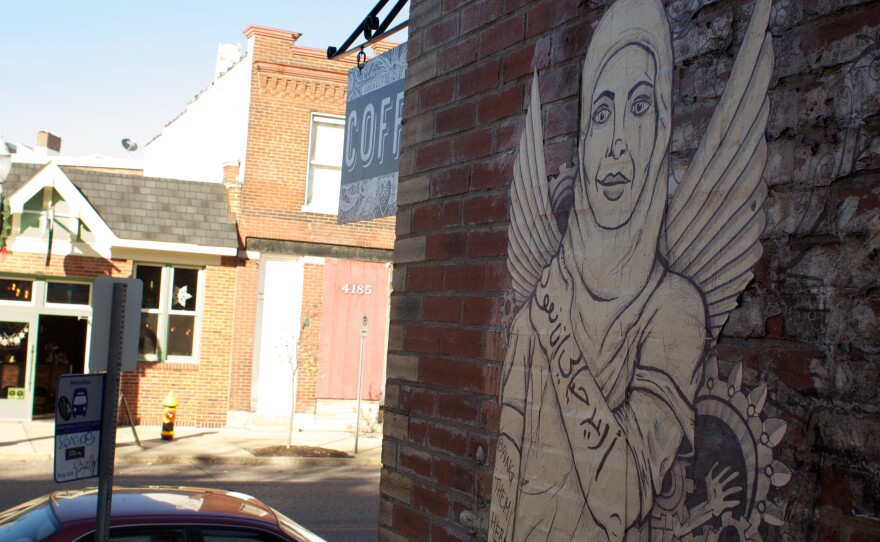 Ritter-Soronen's work also appears outside Rise Coffee House.