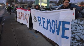 Demonstrators in Columbus, December 17, 2019