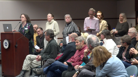 Greater Bloomington Chamber of Commerce Director of Advocacy and Public Policy Mary Morgan gives her thoughts on Chapter 3 of the city's Unified Development Ordinance during the Oct. 22 meeting of the Bloomington City Council