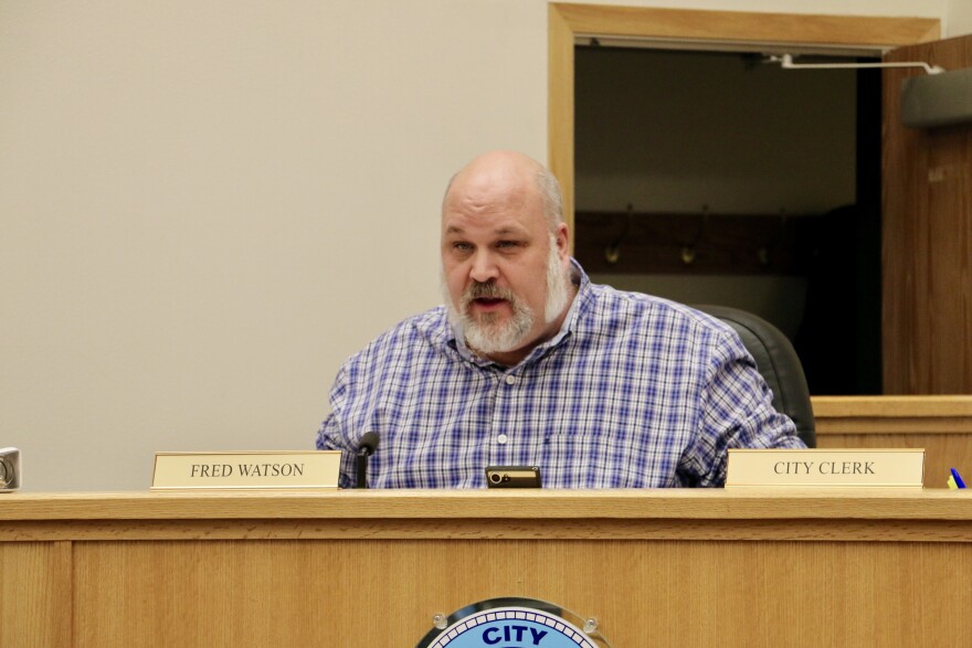 Vice Mayor Raymond "Thor" Williams at Tuesday night's Council meeting, on December 11, 2018. 