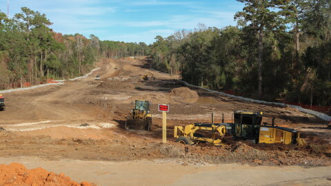 A groundbreaking ceremony was held at the end of Welaunee Blvd on Dec. 5, 2023 for the new Northeast Park.