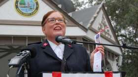 Maj. Marion Durham says the Salvation Army in Marion County is collecting gifts for 1,000 children. Photo: Joe Byrnes, WMFE