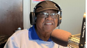 William "Duke" Oliver in the WFYI studios.