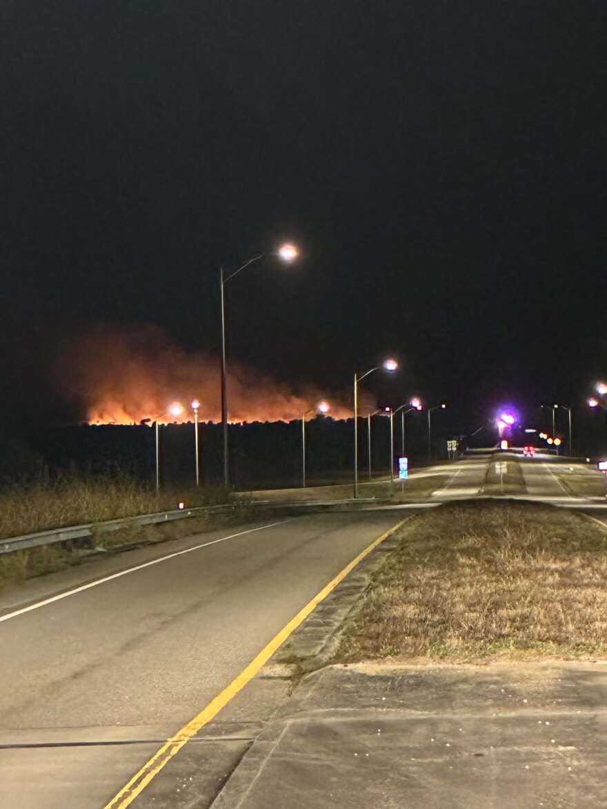 Two wildfires were burning Monday in the Big Cypress National Preserve. One fire, south of I-75, was burning in 10,000 acres Monday night.