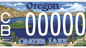 This is the first re-design for the Crater Lake plate since it was introduced in 2002.