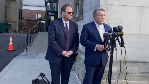 Attorneys for Gillio Lopes, Stuart Bernstein (left) and Andrew Miltenberg (right) addressed the press on Thursday.