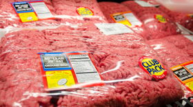 Ground Beef at a grocery store