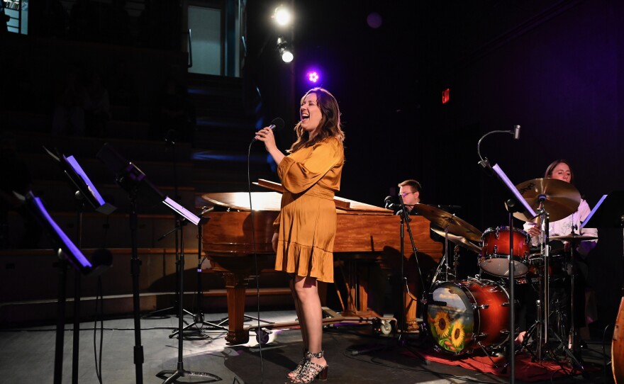 Atla DeChamplain on vocals, Matt DeChamplain on piano, and Molly Sayles on drums recorded live at Watkinson School in Hartford on April 2, 2025.