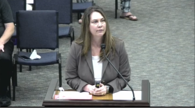 Chief Financial Officer Ashley Sutton presented to the board the status of the budget on June 7, 2022.