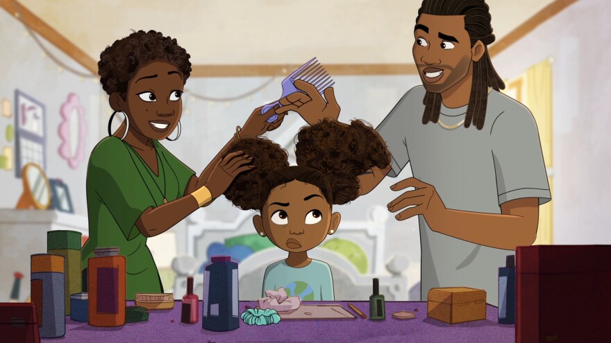 Issa Rae voices Angela, Brooke Monroe Conaway plays Zuri and Scott "Kid Cudi" Mescudi is Stephen in Max's <em>Young Love</em>.