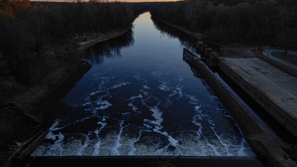 The US Lock & Dam on the Cape Fear River in Fayetteville, N.C., on Thursday, Dec. 11, 2025.