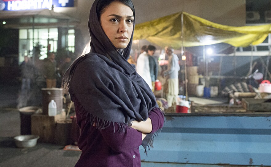 Nazanin Boniadi plays analyst Fara Sherazi on Showtime's <em>Homeland</em>.