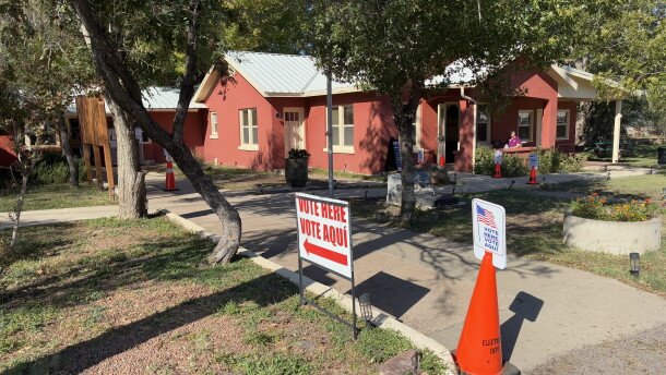 A polling location in Alpine, Texas on Oct. 27, 2026.