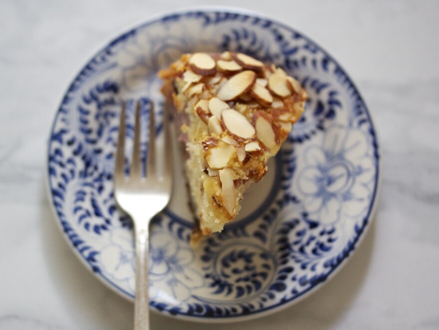 Yogurt Cake with Fruit and Almonds